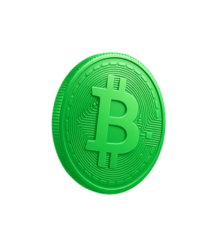 Visualização de dados de análise do mercado cripto em card flutuante